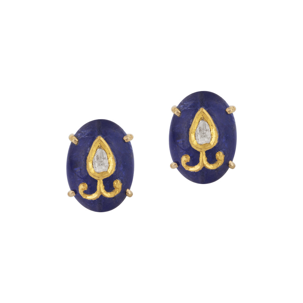 Polki Earring Jadau Amethyst