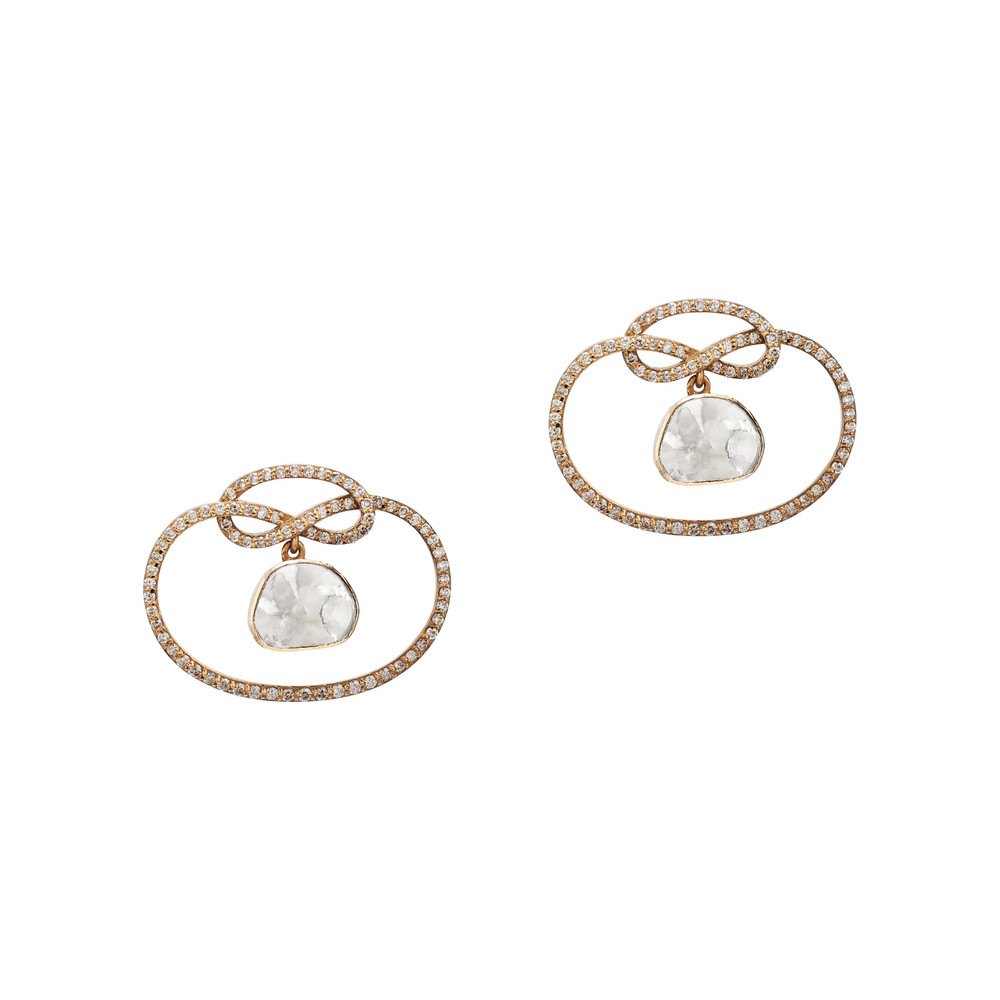 Antique Polki Drop Entangled Stud