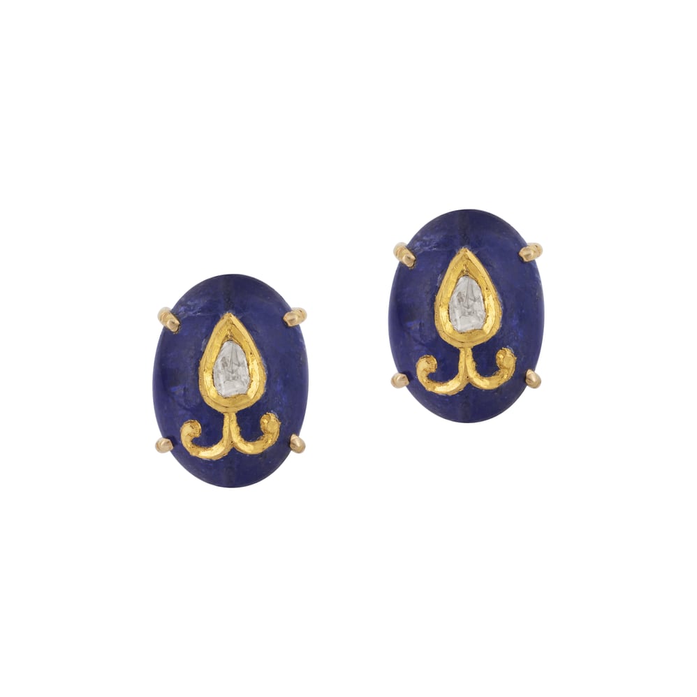 Polki Earring Jadau Amethyst