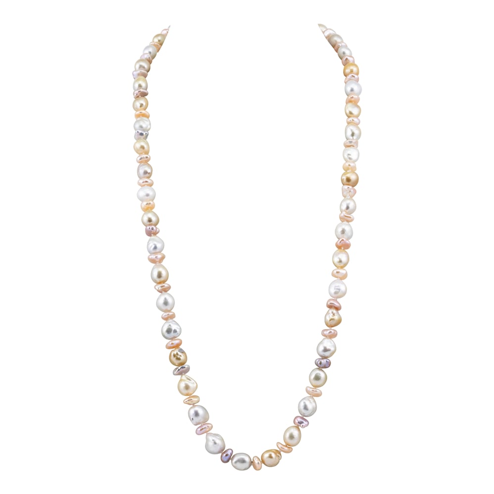 Single-Line Baroque Pearl Necklace
