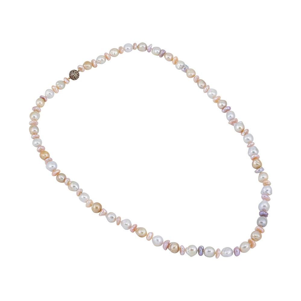 Single-Line Baroque Pearl Necklace