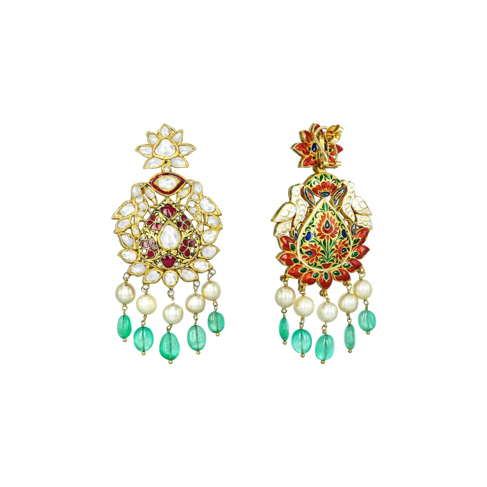 Earring with (NKCS0027-KMNE2637) Necklace
