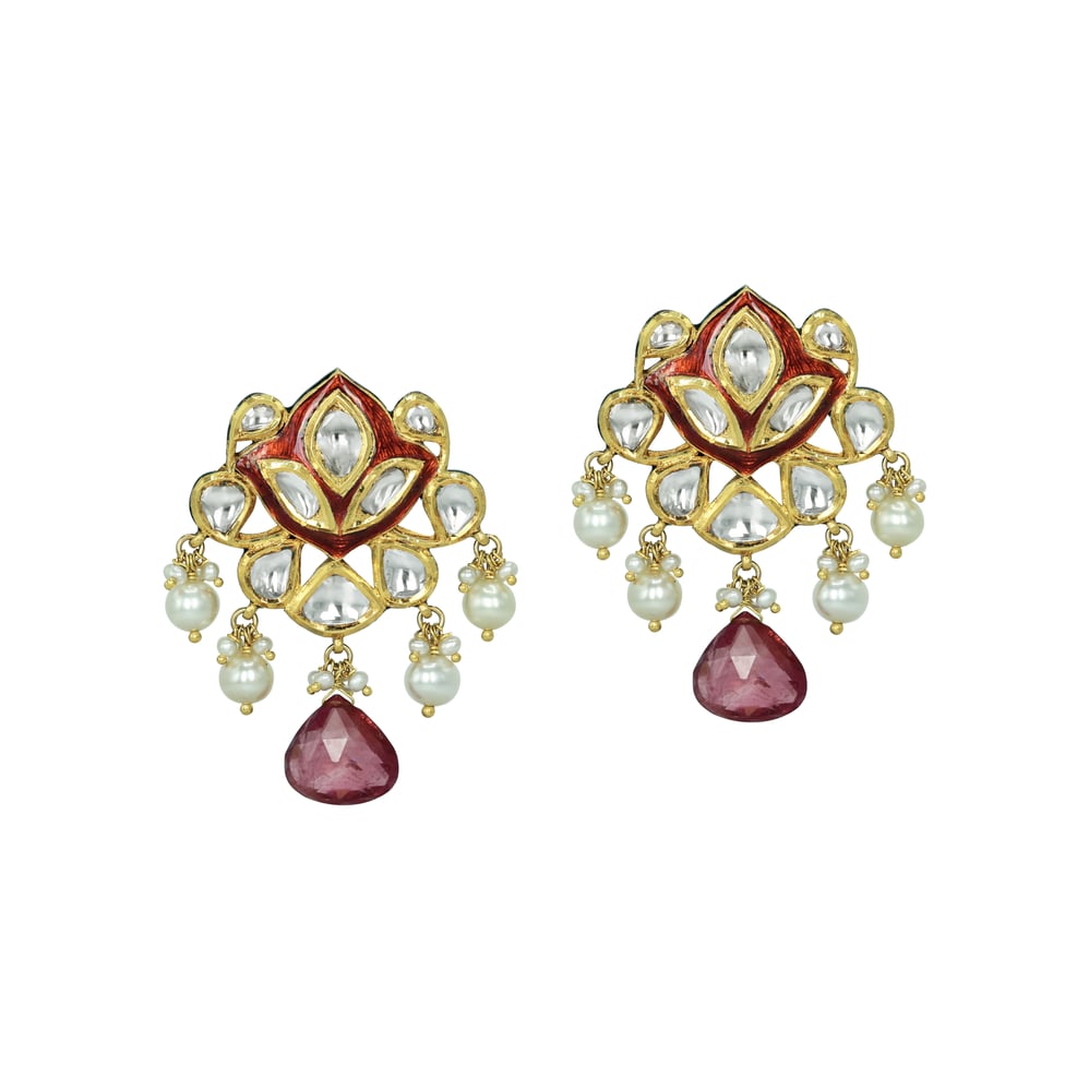 Earring with (SNO5922-KMPE1232) Necklace