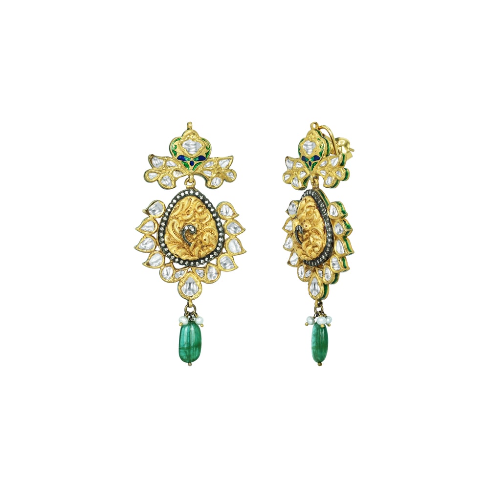 Earring with (NKCS0036-KMPE1117) Necklace