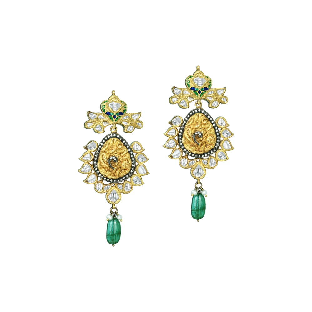 Earring with (NKCS0036-KMPE1117) Necklace