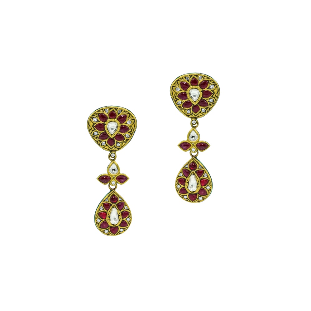 Earring with (SNO5939-KMNE3222) Necklace