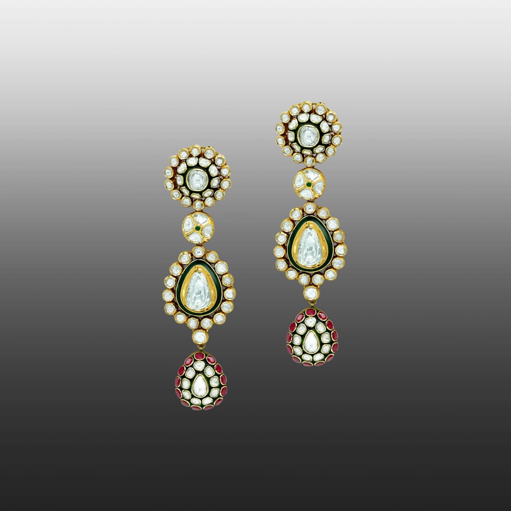 Earring with (SNO5752-KMNE3148) Necklace