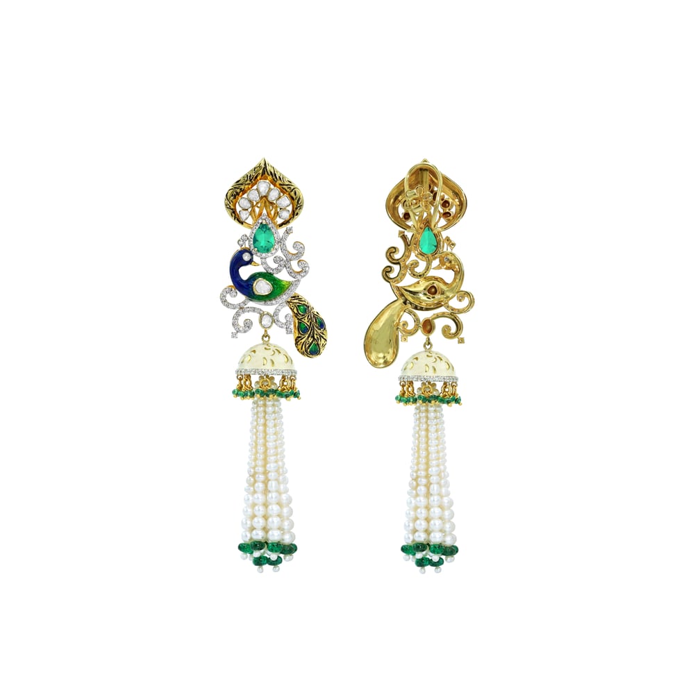 Earring with (SNO5669-KMPE1210) Necklace