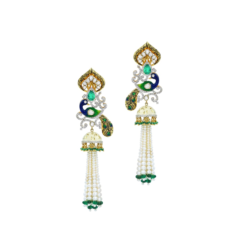 Earring with (SNO5669-KMPE1210) Necklace