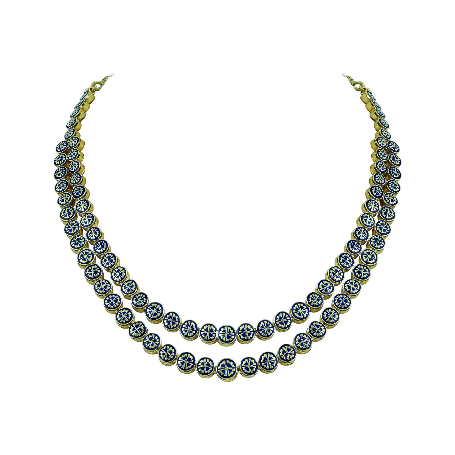 Two-Tier Uncut Diamond Necklace with Timeless Elegance
