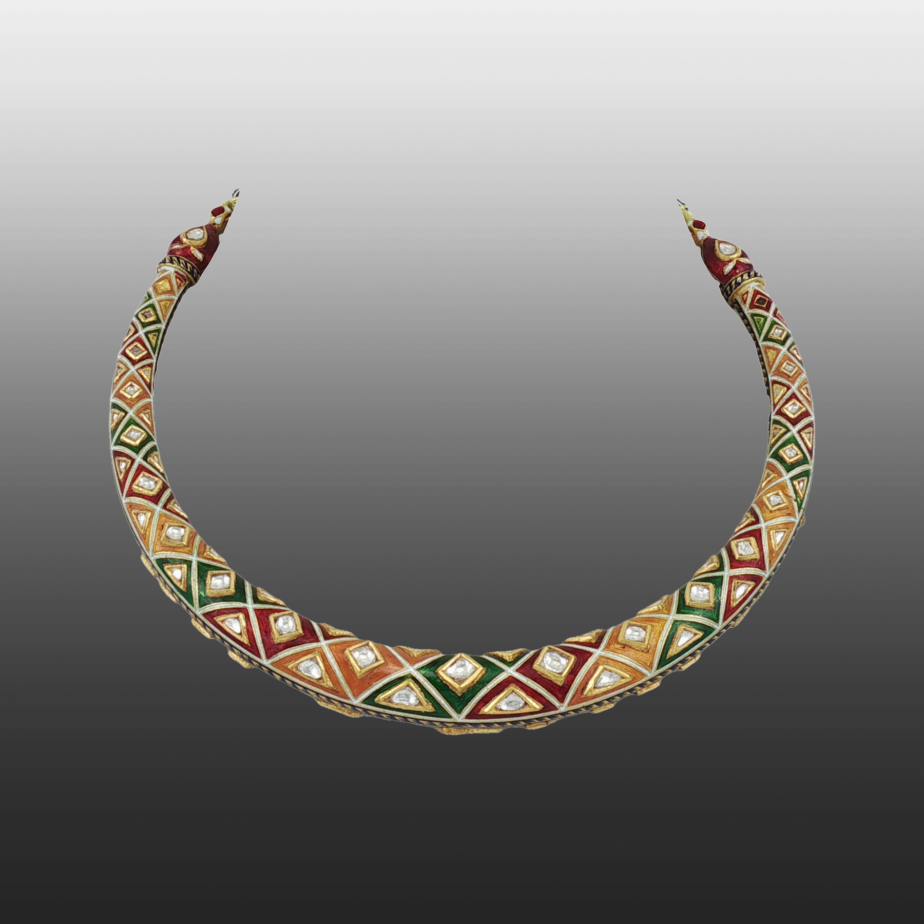 Multicolour Meenakari Collar Necklace