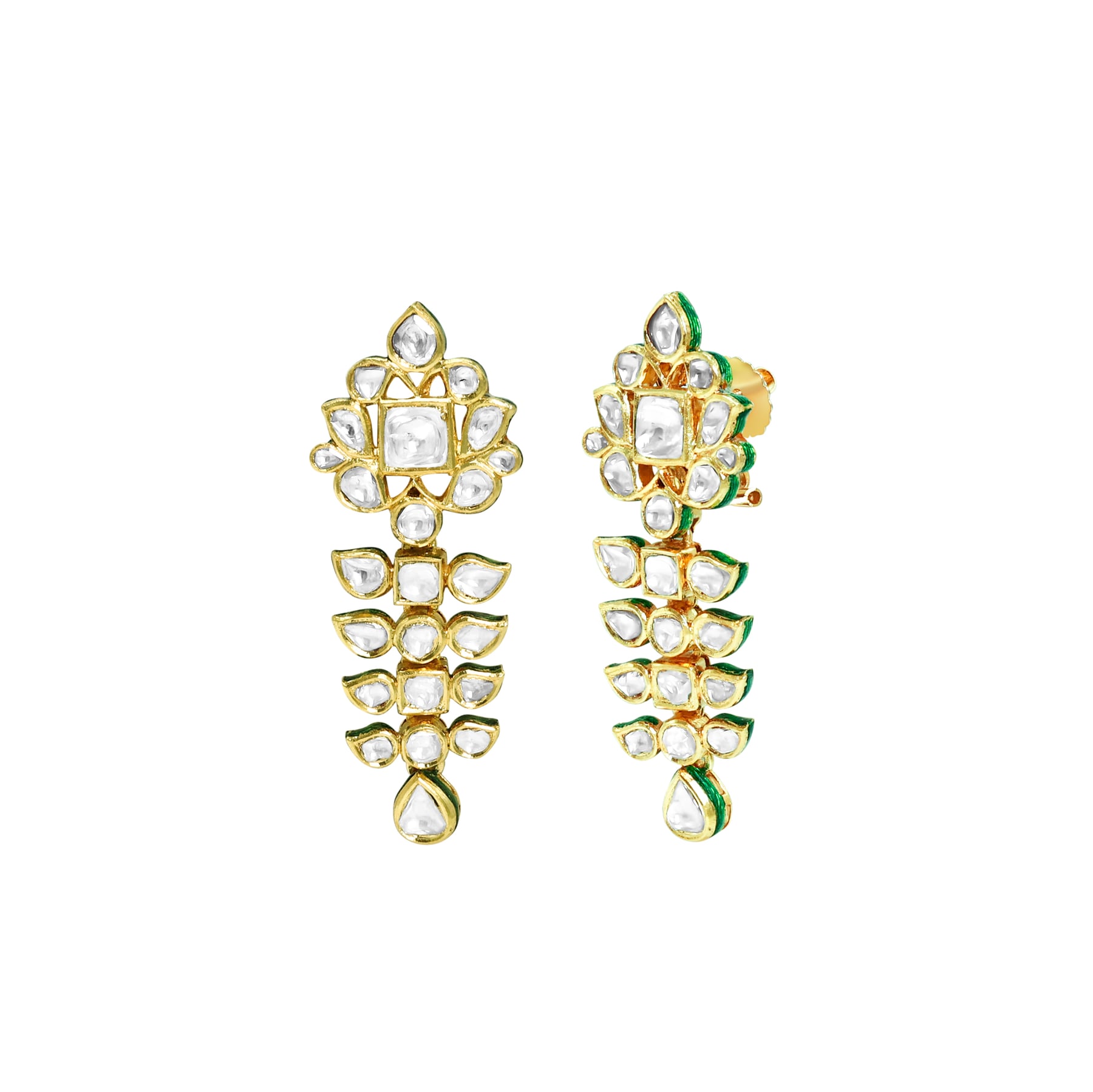 Earring with (SNO6141-KMNE3313) Necklace