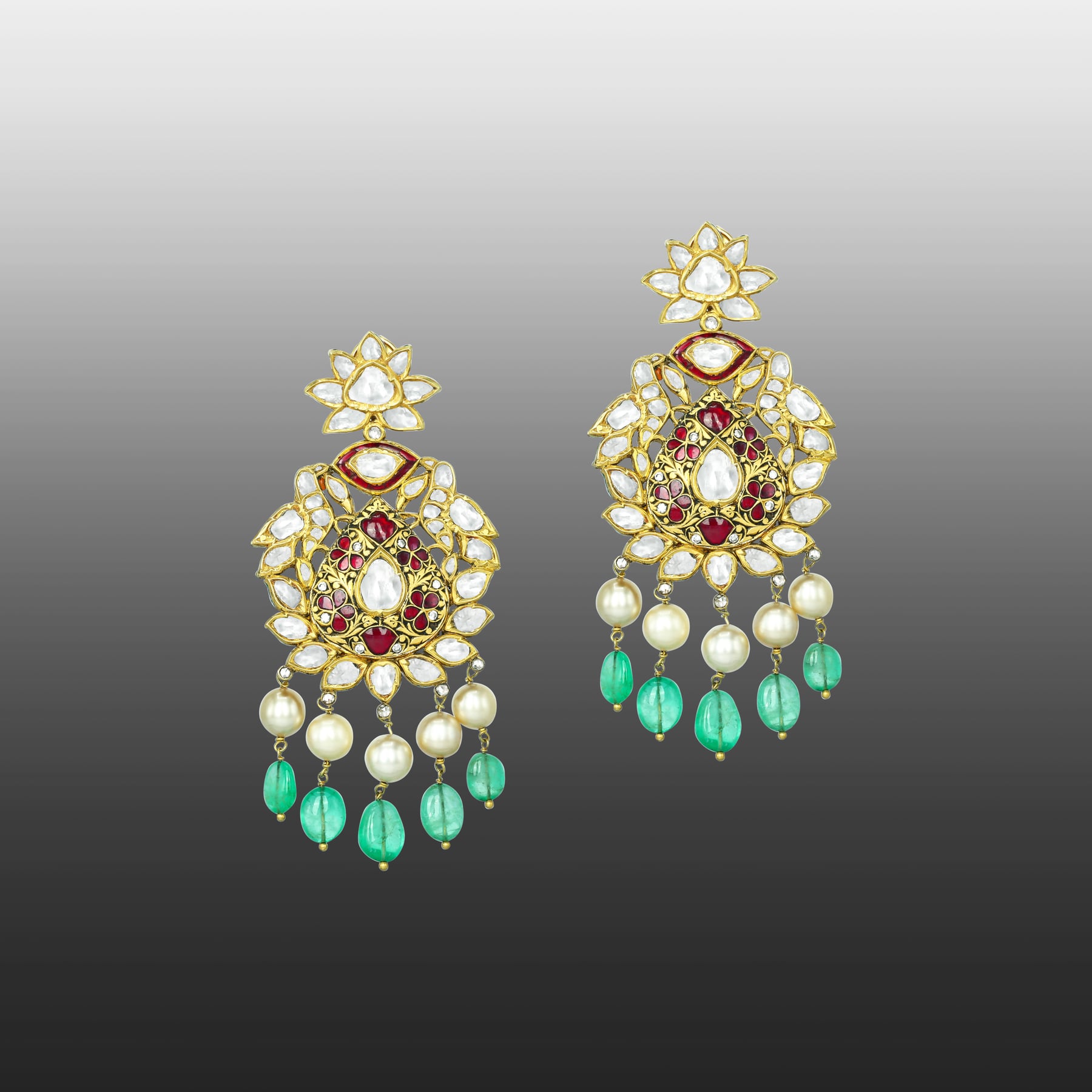 Earring with (NKCS0027-KMNE2637) Necklace