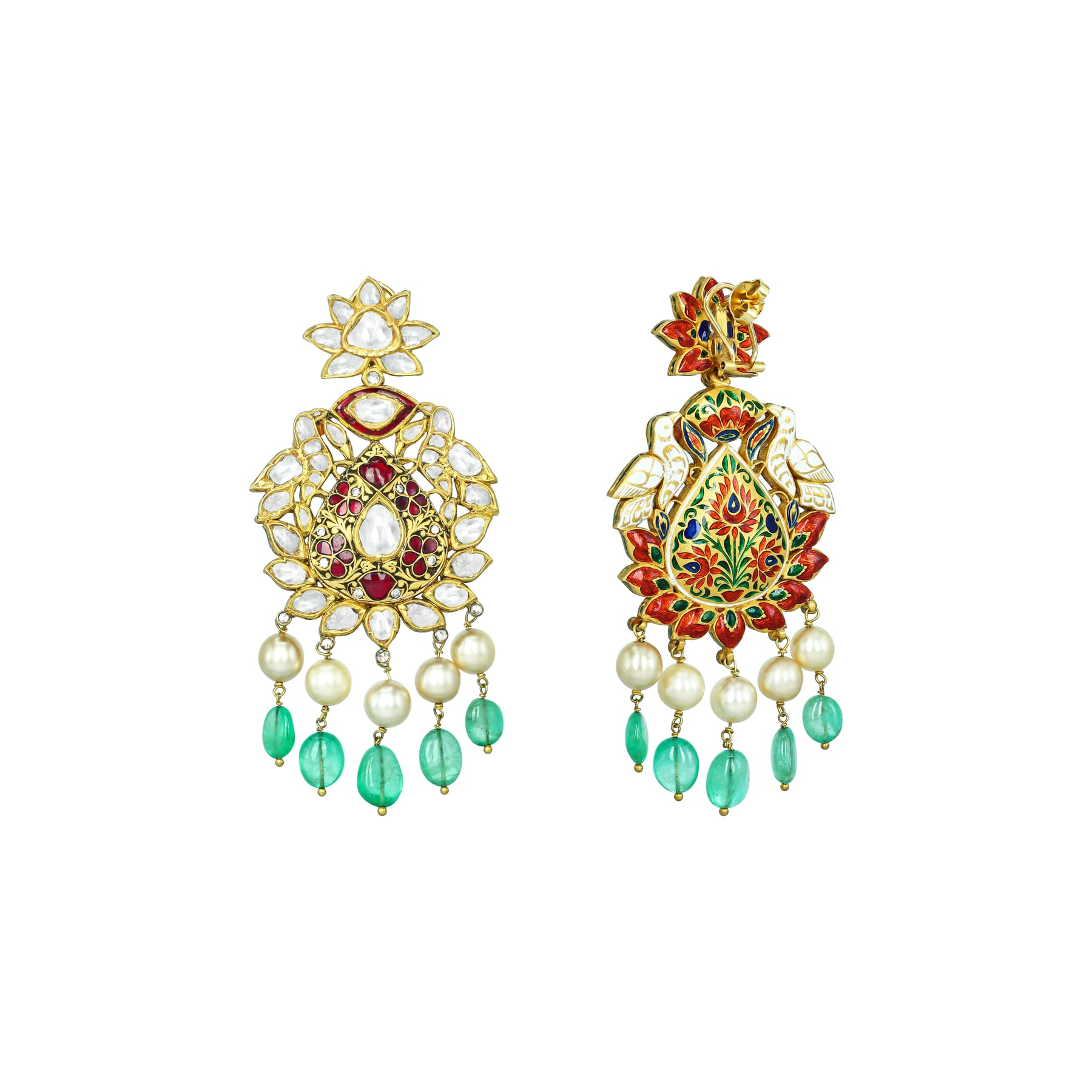 Earring with (NKCS0027-KMNE2637) Necklace