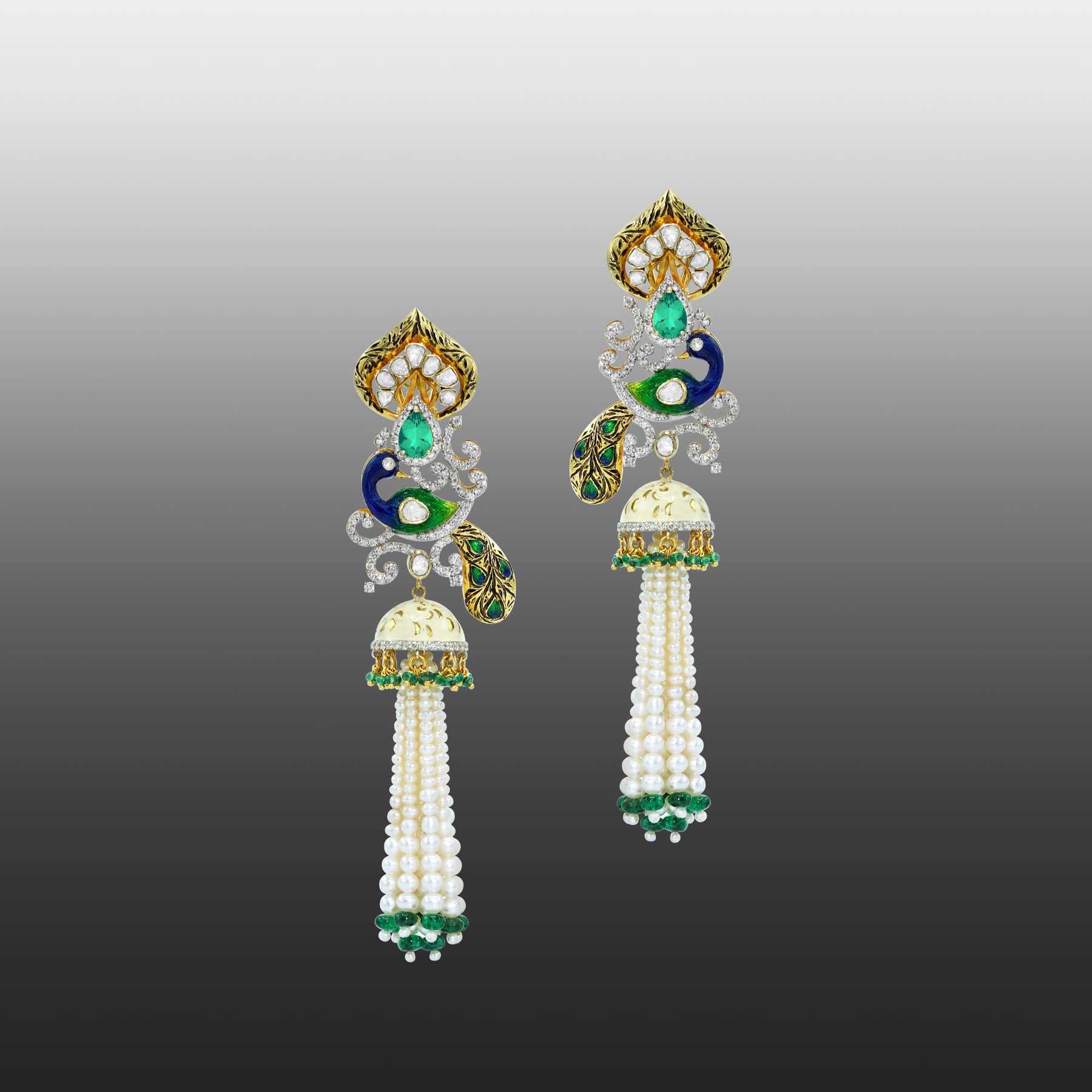 Earring with (SNO5669-KMPE1210) Necklace