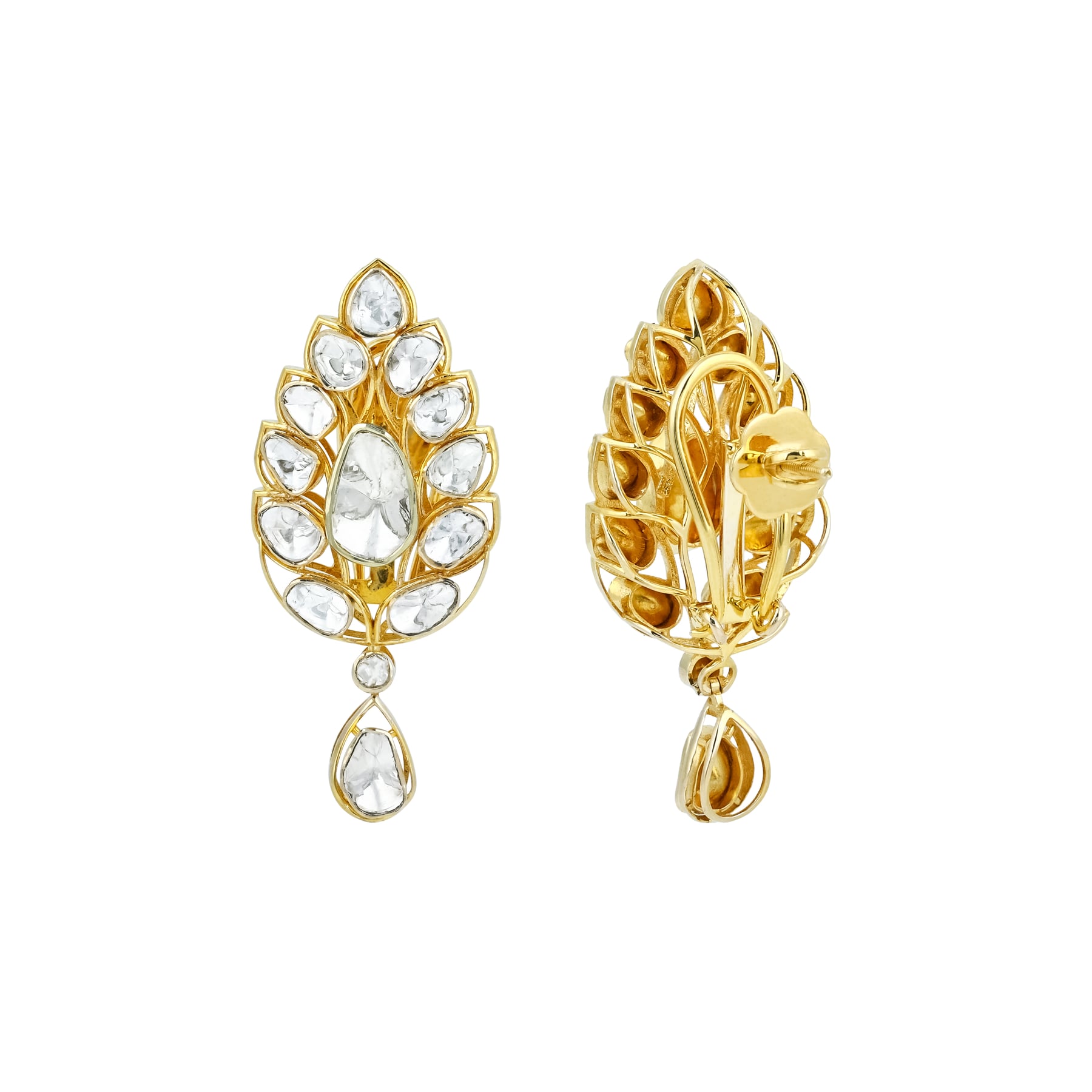 Earring with (SNO6621-KMPE1296) Necklace
